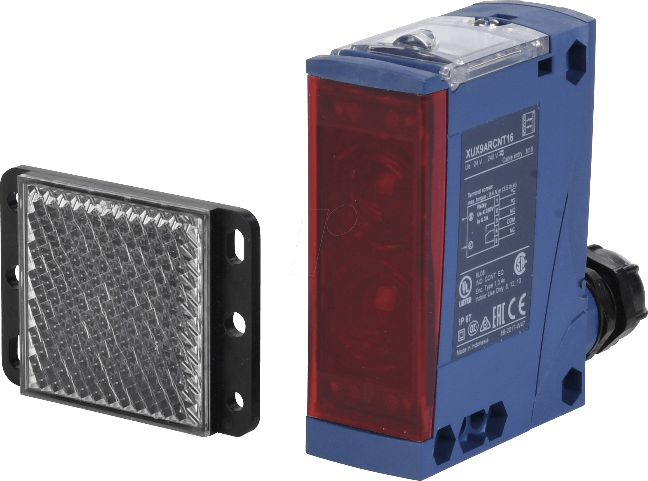 XUX9ARCNT16S49 - Lichtschranke, 11 m, Mehrfarben-LED, Hell- / Dunkel-An