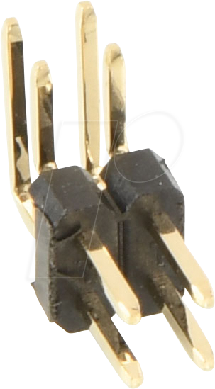 W+P 947-134 - Stiftleiste RM 2,54mm, gewinkelt, 2-reihig, 4-polig