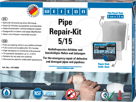 Thumbnail - WEICON 10710001 - WEICON Pipe Repair Kit, 5/15, 5 cm x 1,5 m