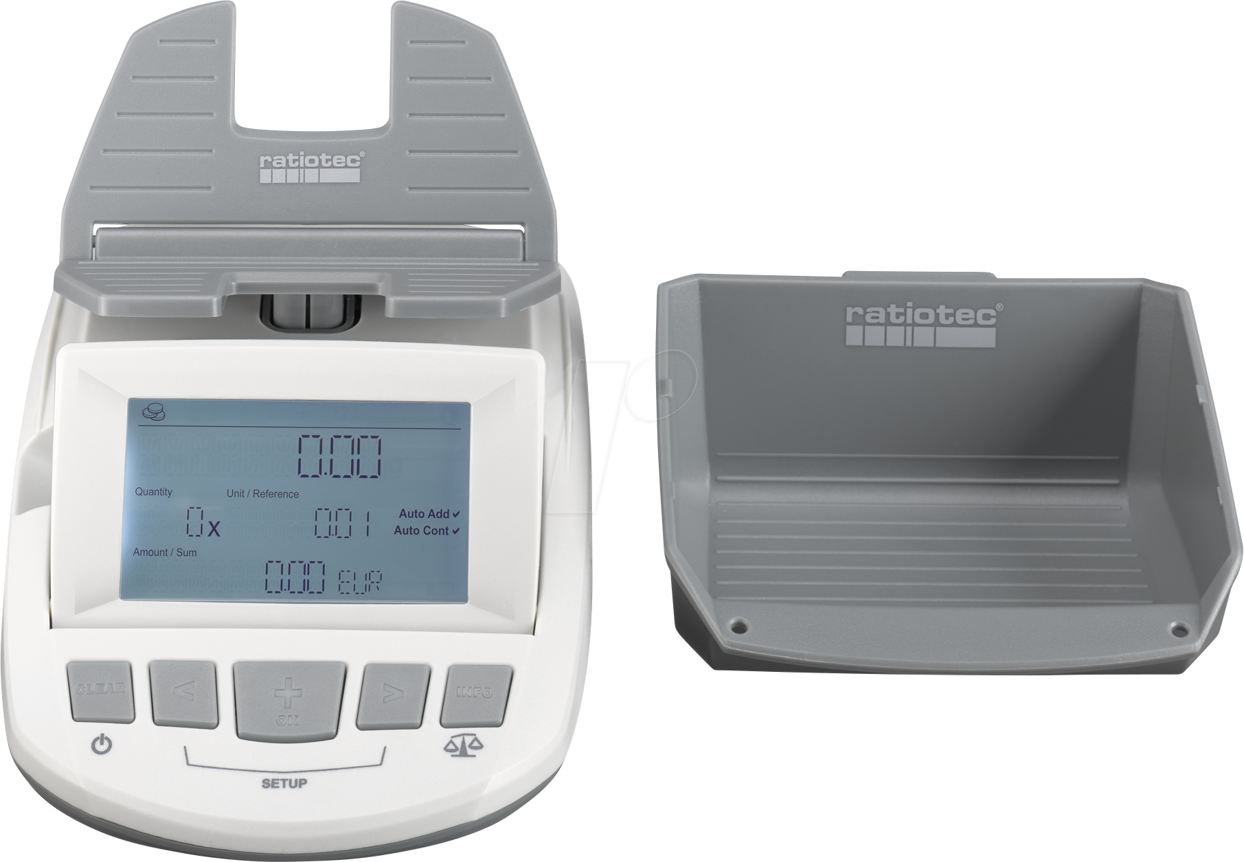 RATIOTEC RS1000 - Geldwaage, statische Wiegefunktion