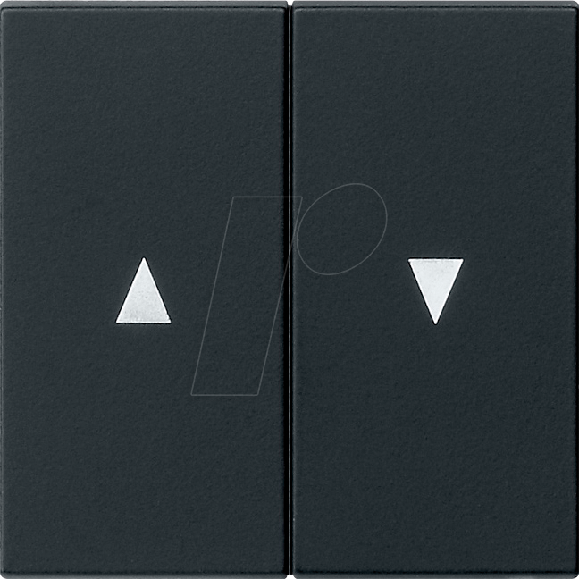 Thumbnail - GIRA55 WP2 SW - Wippe Pfeil 2-fach schwarz matt