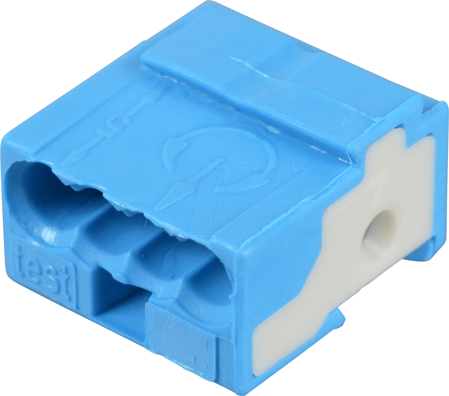 WAGO 243-722 - WAGO Buchsenklemme f. Leiterplatte, blau