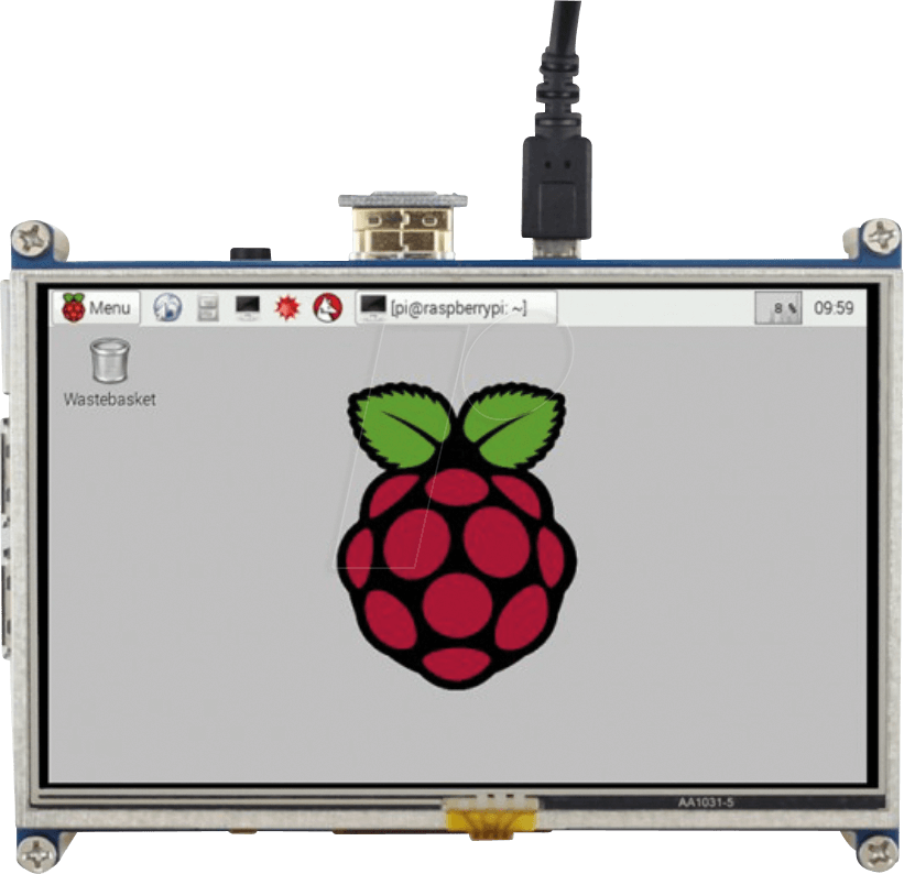 RASP PI 5TD - Raspberry Pi Shield - Display LCD-Touch, 5'', 800x480 Pixel