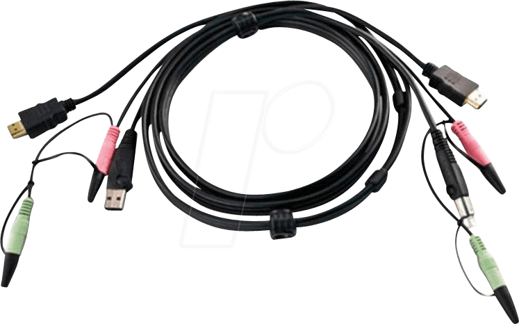 ATEN 2L-7D02UH - KVM Anschlusskabel HDMI schwarz, 1,8 m