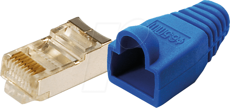 LOGILINK MP0014 - Modularstecker CAT5e blau 100 Stk.