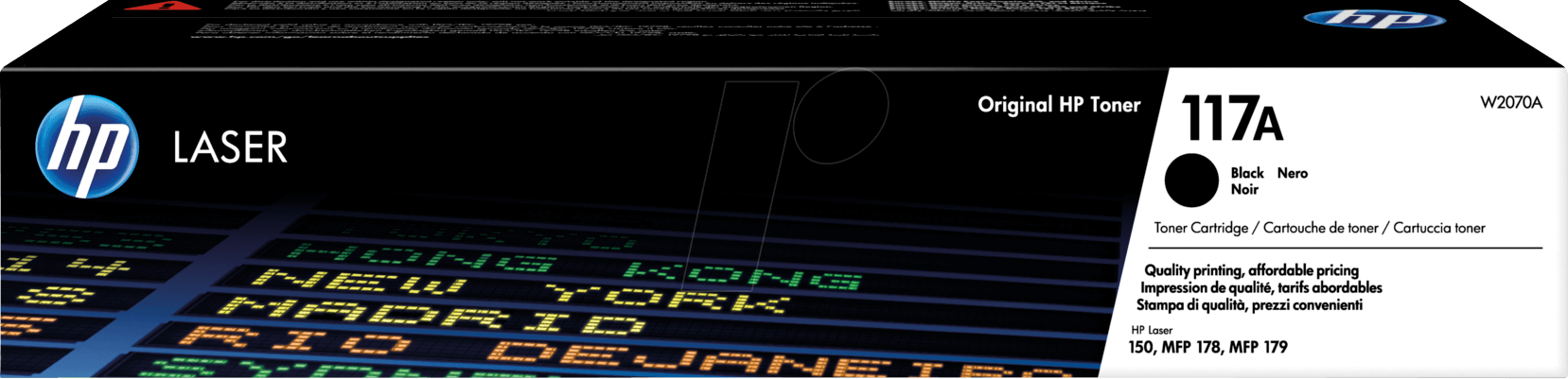 TONER W2070A - HP-Toner, schwarz, 117A, original