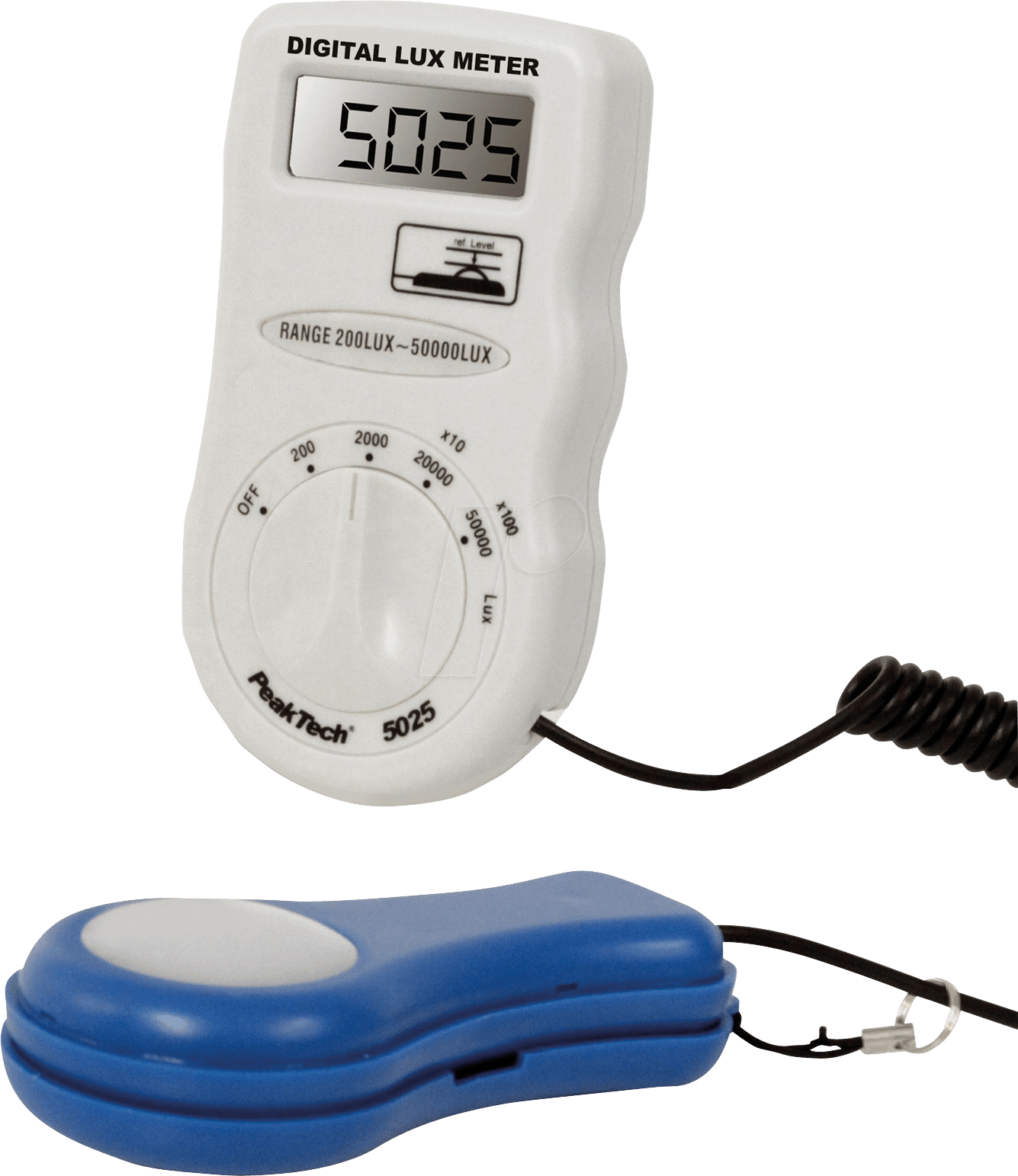 PEAKTECH 5025 - Digital-Luxmessgerät, 200 / 2000 / 20000 / 50000 Lux