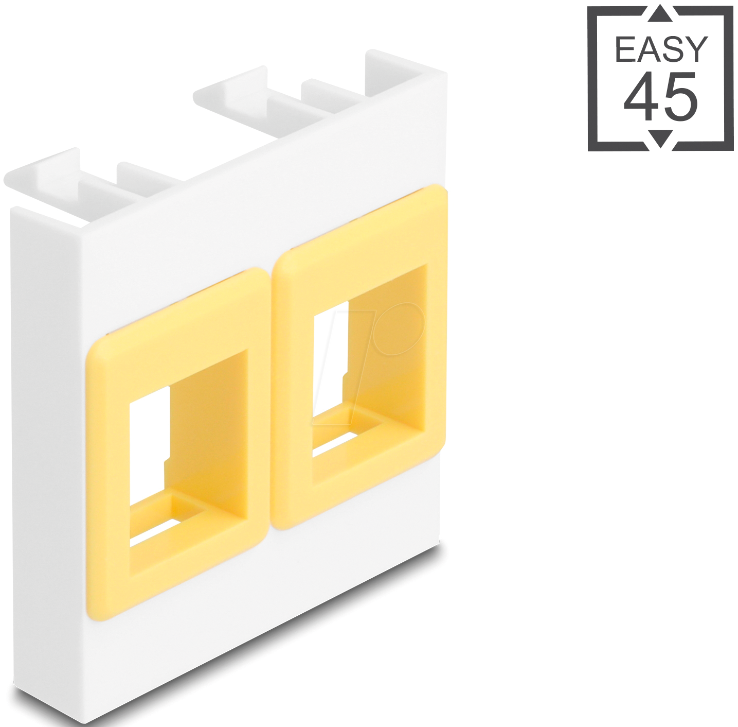 DELOCK 81584 - Easy 45 Modul 2x Keystone Halterungen 45 x 45 mm