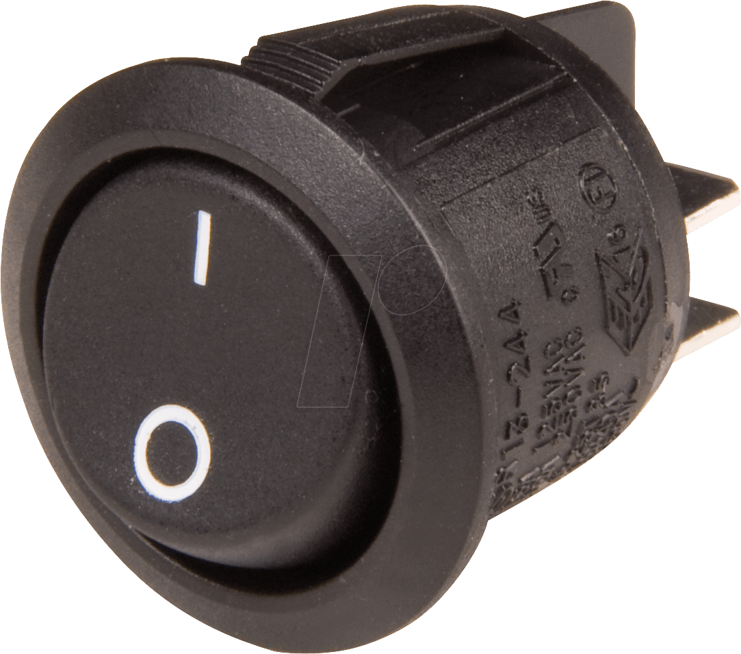 WS R13-244 A - Wippenschalter rund, 2x Ein - Aus,