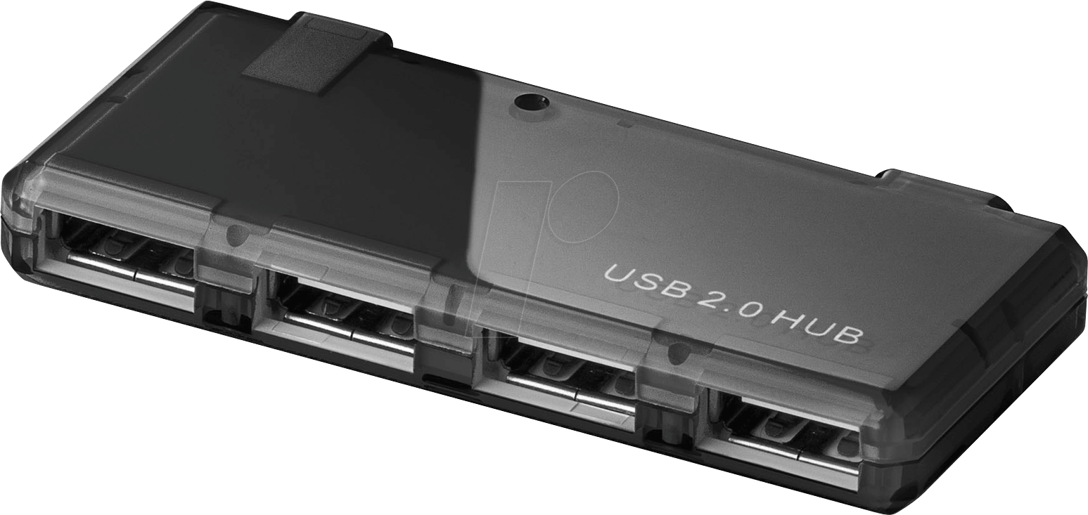 USB2 95670 - USB 2.0 Hi-Speed HUB/Verteiler 4 Port,schwarz