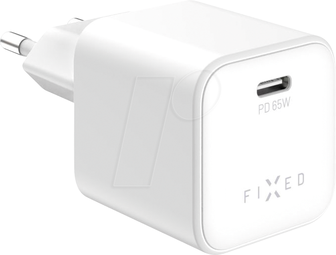 FIXCG65M-C-WH - USB-Ladegerät, 65 W, 5-20 V, 3,25 A, 1x USB-C PD 3.0, weiß