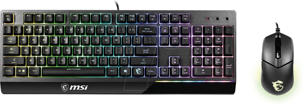 Thumbnail - MSI GK30C SW - Tastatur-/Maus-Kombination, USB, RGB, schwarz