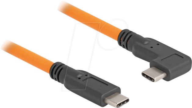 DELOCK 87961 - USB 5 Gb/s Kabel, C Stecker auf 90° C Stecker, Tethered Shooting