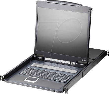 ATEN CL1316N - 19 Zoll KVM Konsole, 19'' TFT mit Tastatur DE