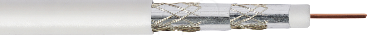 TME KHC 204-50 - Koaxialkabel, 4-fach geschirmt, Klasse A, Eca, 50 m