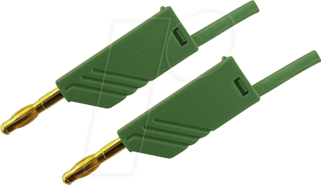 Thumbnail - MLN 100 25 AU GN - Messleitung, 2,5 mm², 1,0 m, grün, vergoldet