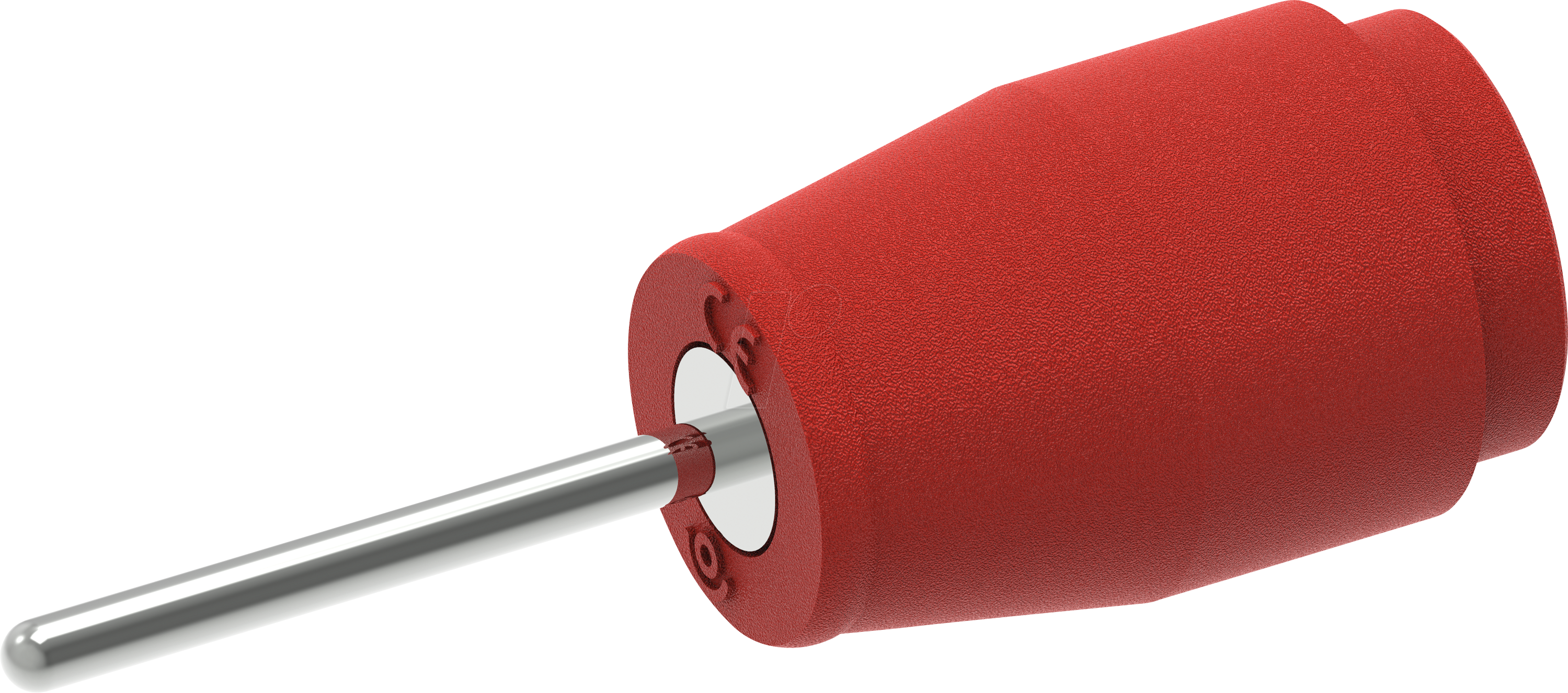 PJP 3253/PCB-R - Sicherheits-Einbaubuchse, 4 mm, PCB, rot