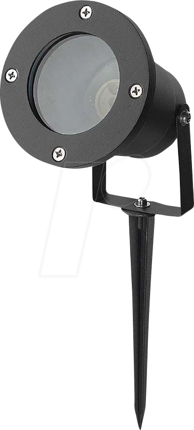 VT-7571 - Gartenstrahler, Sockel GU10, schwarz, IP65
