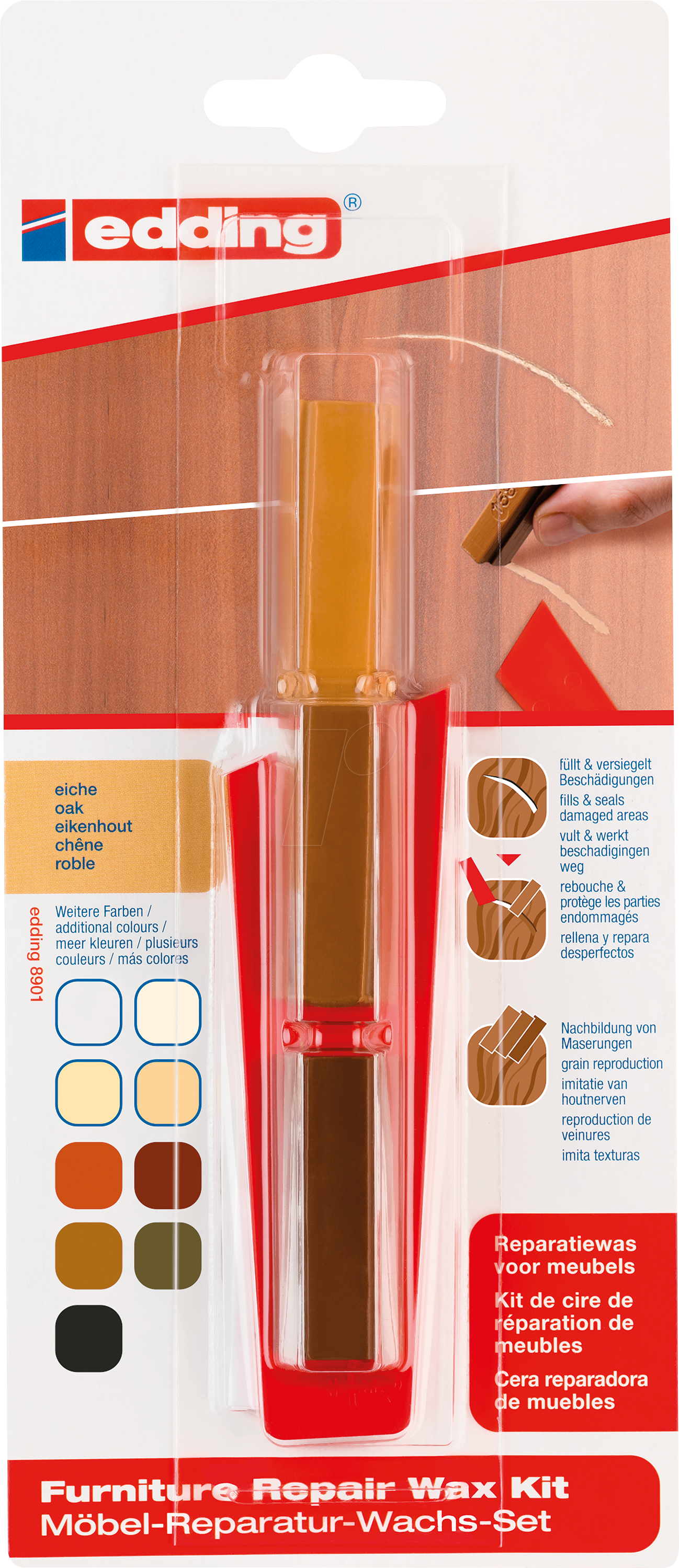 EDDING 8901-4603 - Möbel Wachs eiche