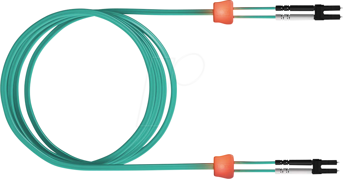 Thumbnail - LSD32200030 - LED LWL Kabel, 50/125µm, OM3, LC / LC Duplex, türkis, 3 m