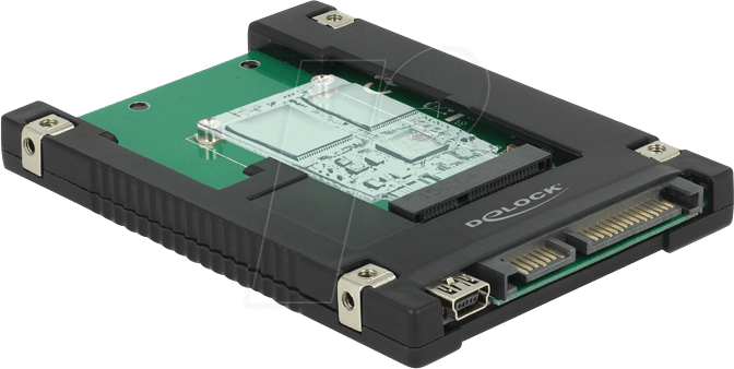 DELOCK 62853 - Konverter SATA / USB 2.0 > mSATA / miniPCIe