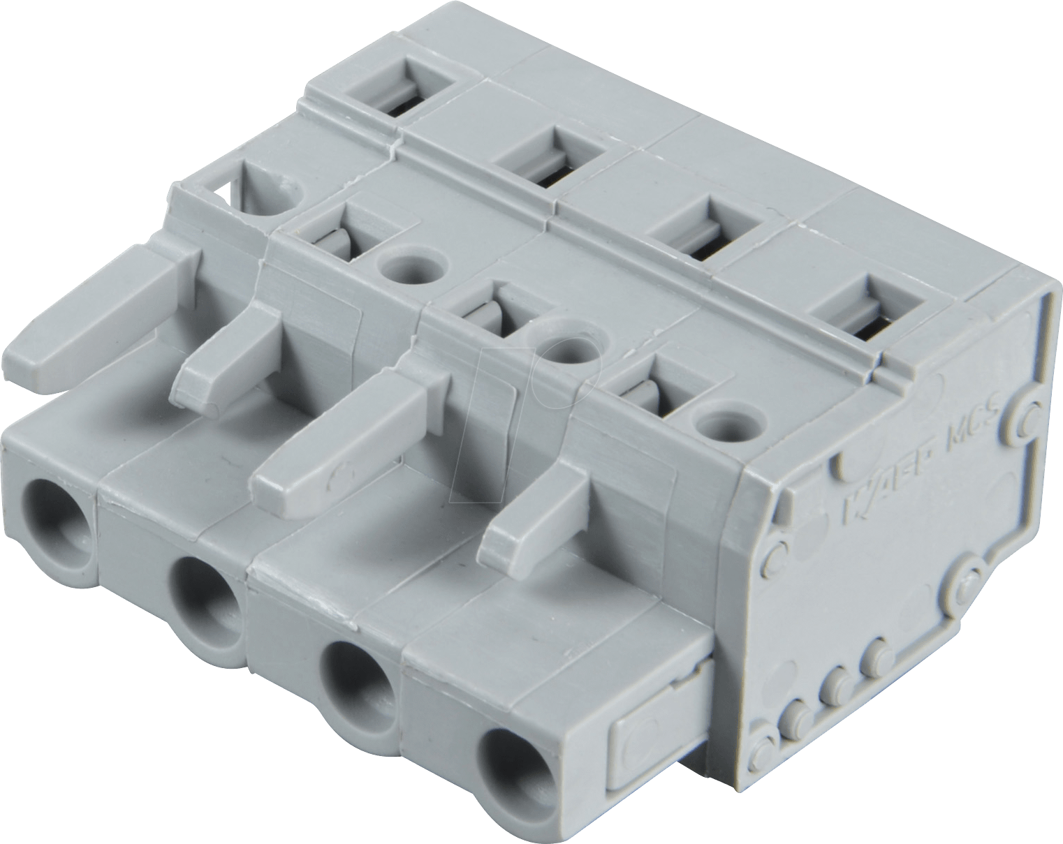 WAGO 231-204 - Federleiste 4-polig, RM 7,5 mm