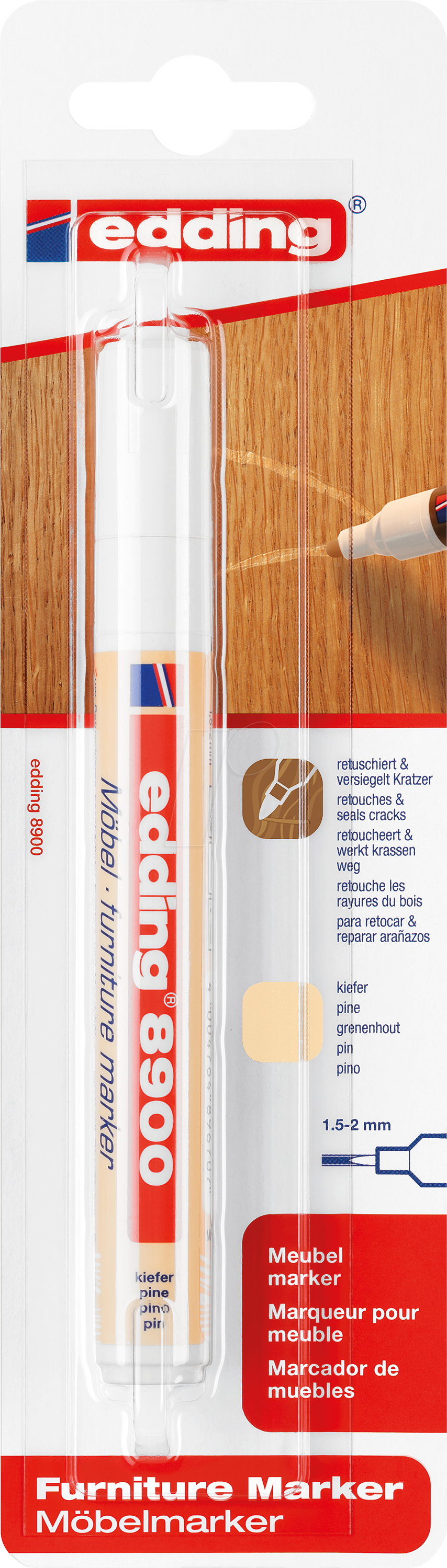 EDDING 8900-4622 - Möbelmarker kiefer