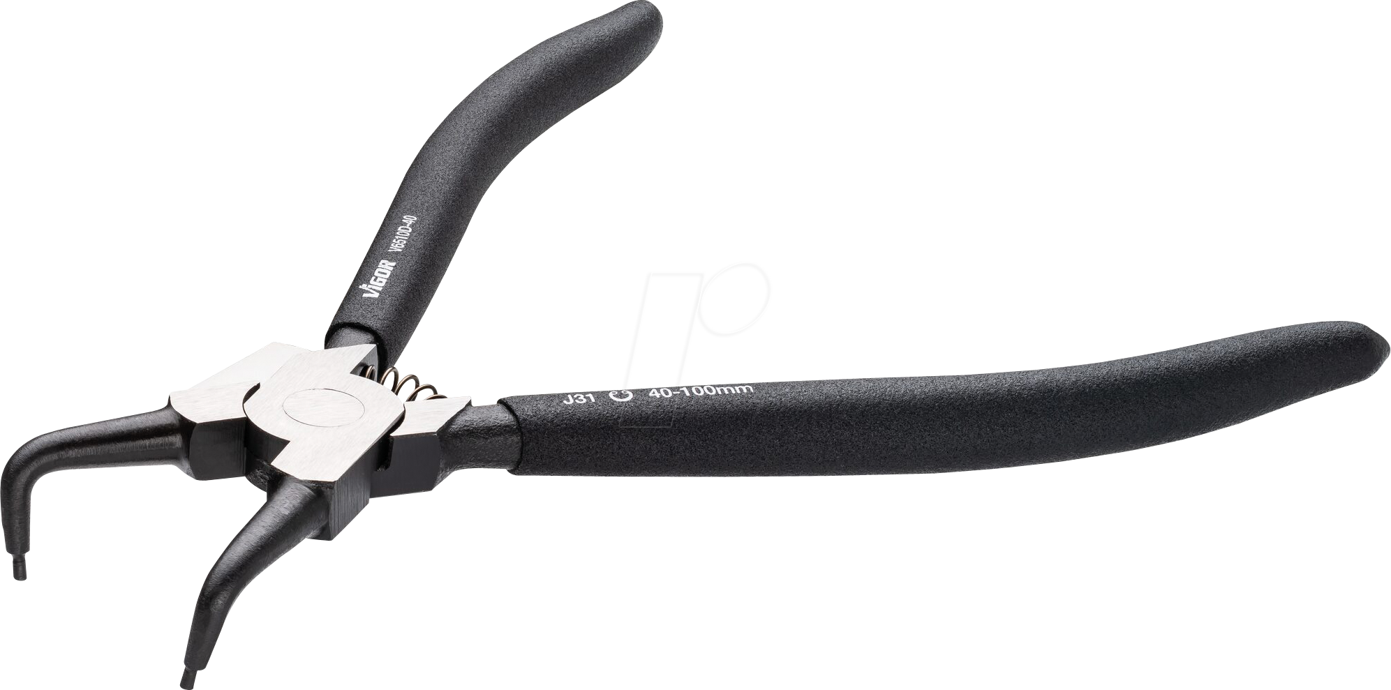 VI 6510D-40 - Sicherungsringzange, gebogen, innen, 230 mm