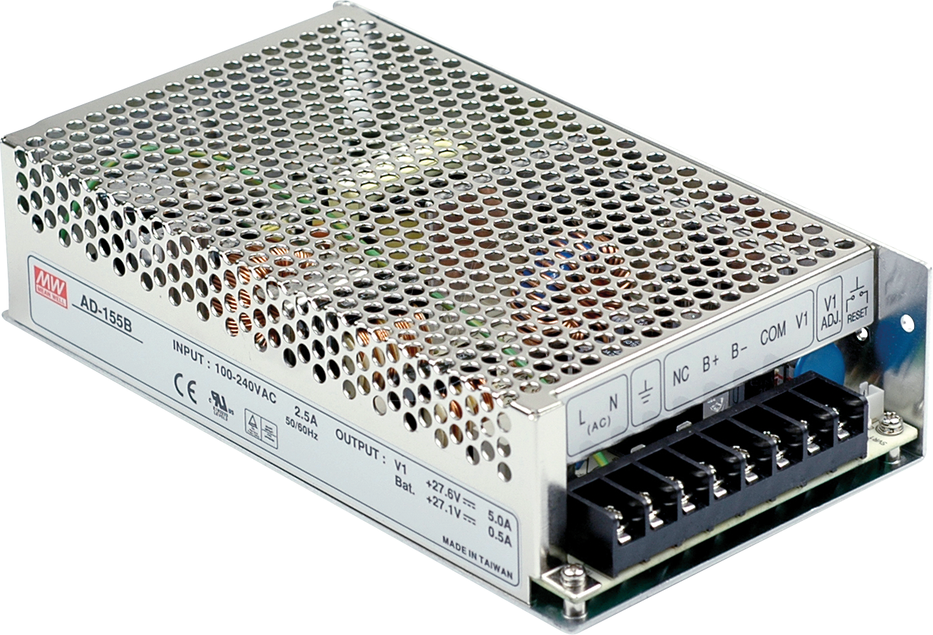 MW AD-155B - Schaltnetzteil, geschlossen, 151 W, 27,6 / 27,1 V, 5 A