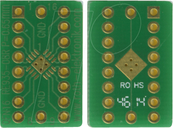 RE 935-08R - Multiadapter QFN16 P=0,65 mm RM 2,54 mm