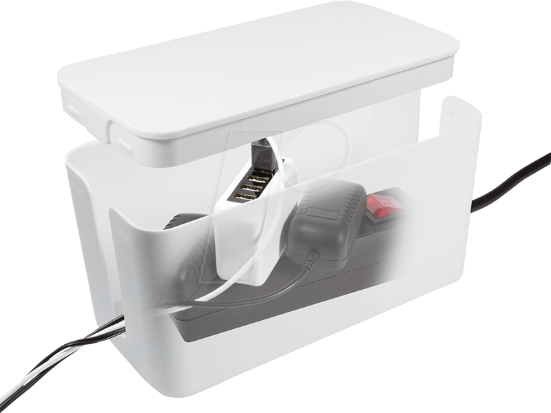 LOGILINK KAB0061 - Kabelbox, 235 x 115 x 120 mm, Weiß