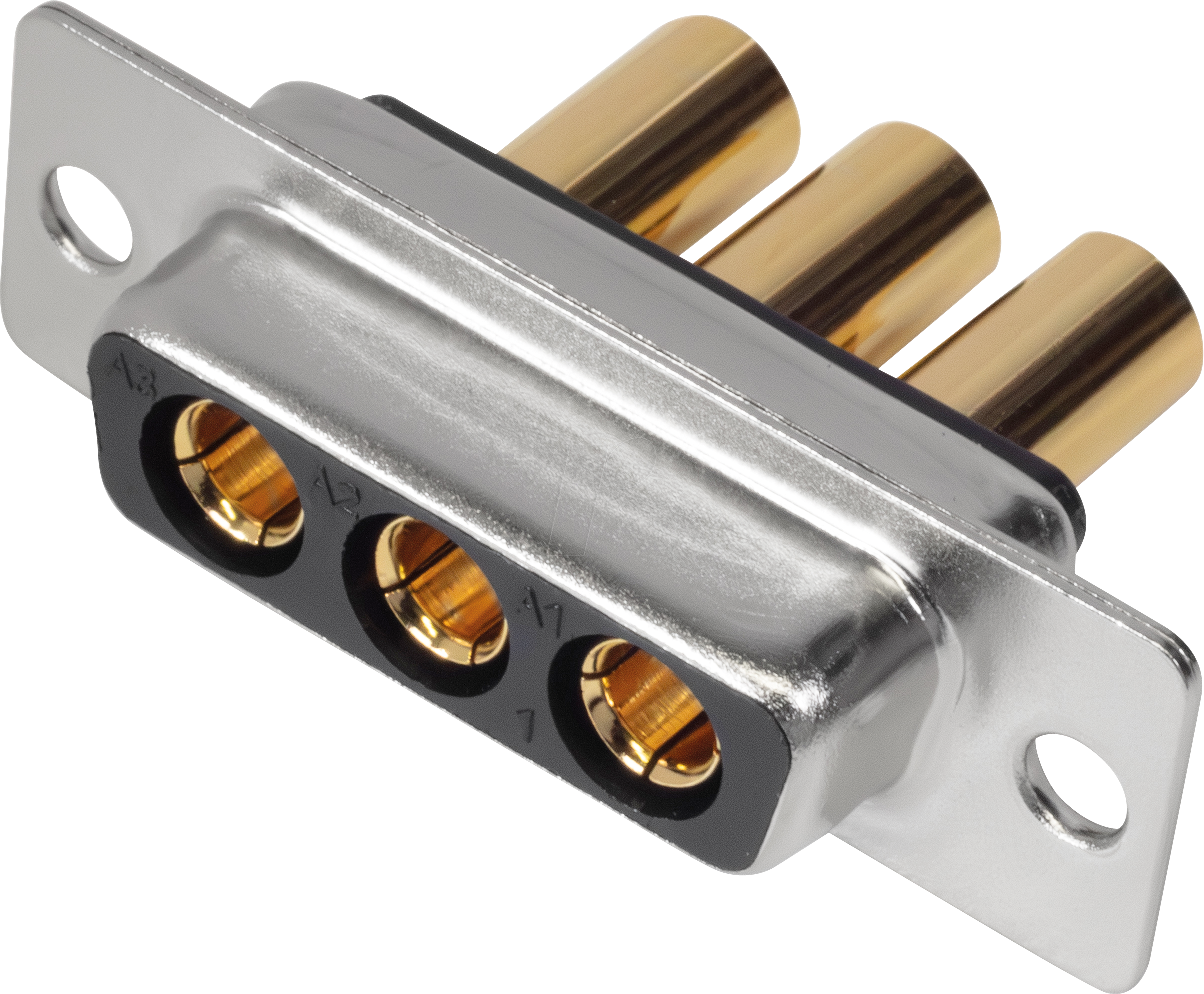 MHCDS3W3S4 - D-SUB-Koax Buchse für Mischbestückung, 3W3, gerade