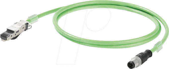 Thumbnail - M12 RJ45 SKK050 - Schleppkettenkabel, M12 auf RJ45, 4-polig, 5m