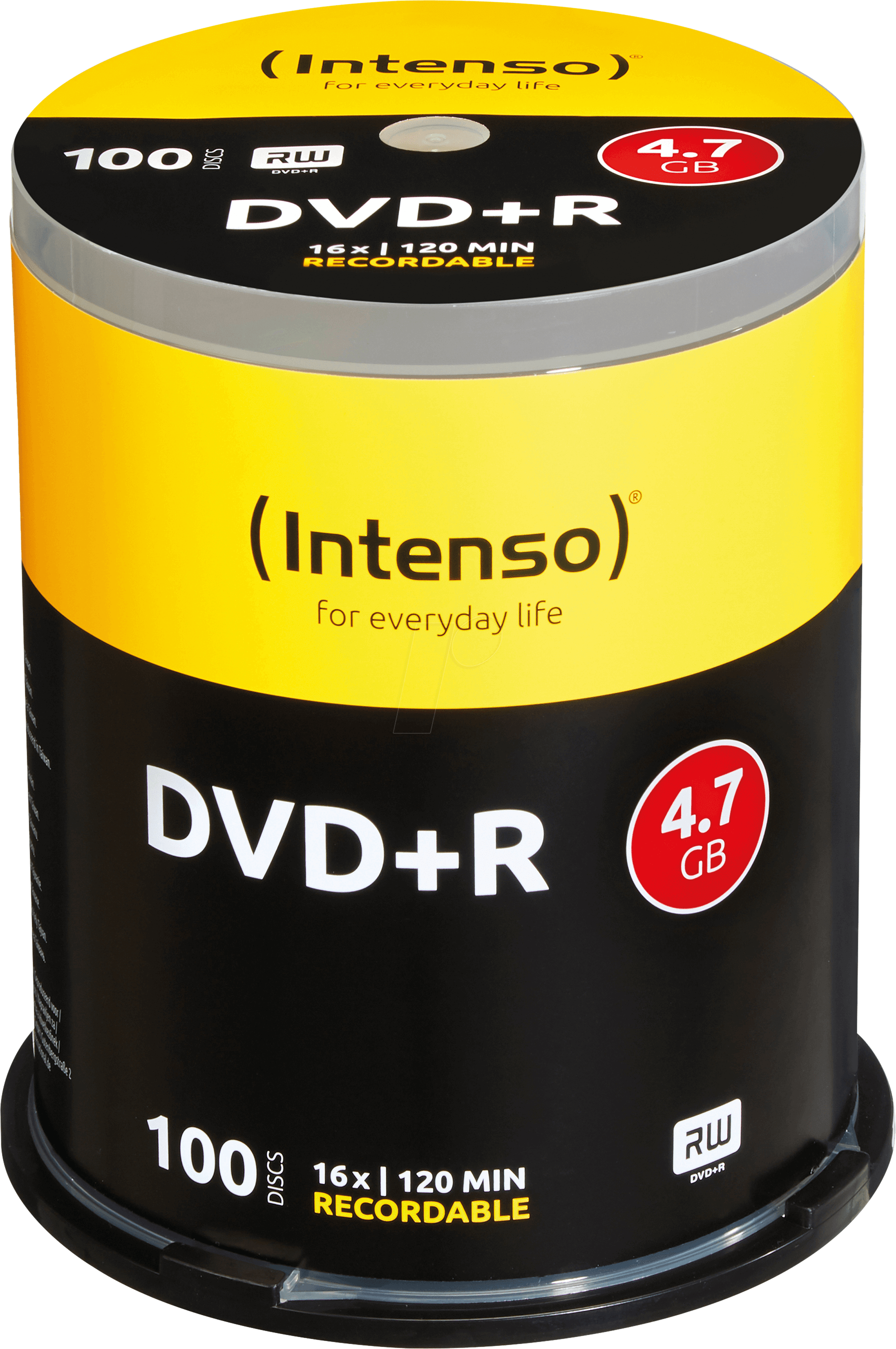 DVD+R4,7 INT100 - Intenso DVD+R 4,7GB, 100-er CakeBox