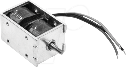 ITS-LX272324 - Hubmagnet bistabil, 2723, 24 V DC, 30 W, Rahmenmagnet mit Litze