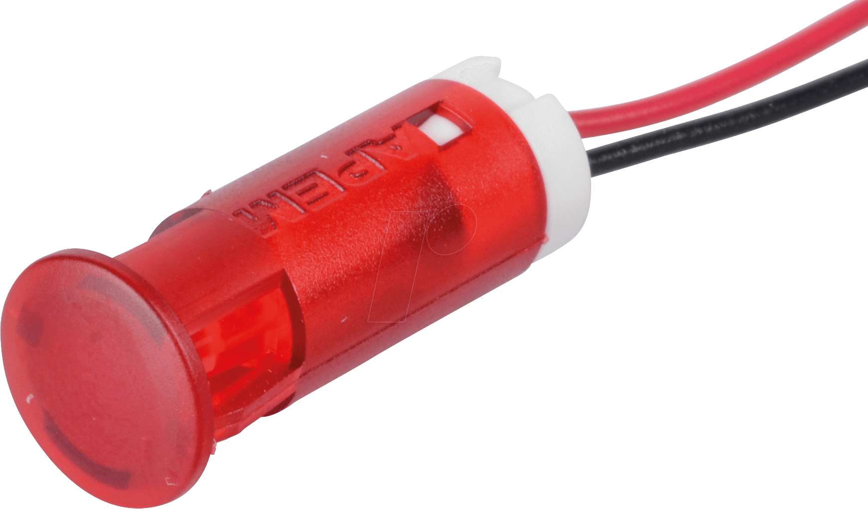 APM QS103 R12 - LED-Signalleuchte, rot, 12 V, Ø 10 mm, rund, bedrahtet