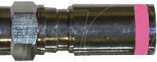 IK FKPS 32 - F-Kompressionsstecker, Farbring, für Ø 5 mm Kabel, pink