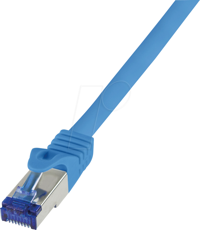 LOGILINK C6A036S - Patchkabel Ultraflex, Cat.7-Rohkabel, S/FTP, blau, 1 m