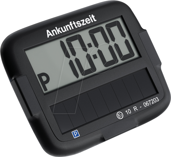 PARK MICRO SOL S - KFZ - Elektr. Parkscheibe PARK MICRO SOLAR, schwarz