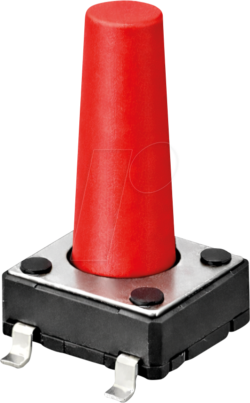 DIP DTSM-66R - Kurzhubtaster, SMD, 1 Schließer, 6 x 6 x 13 mm