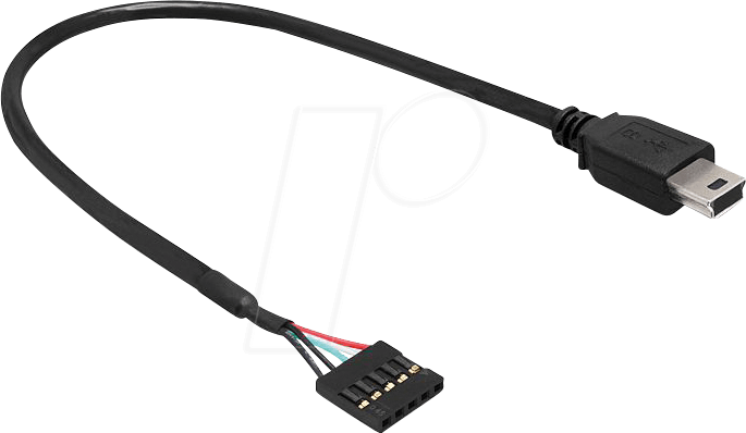 DELOCK 83170 - USB Pfostenbuchse auf USB Mini B Stecker, 30 cm