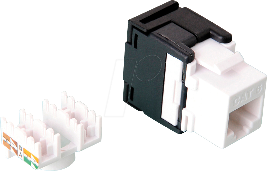 VALUE 26990363 - Keystone RJ45 Buchse > LSA Cat.6, ungeschirmt, weiß