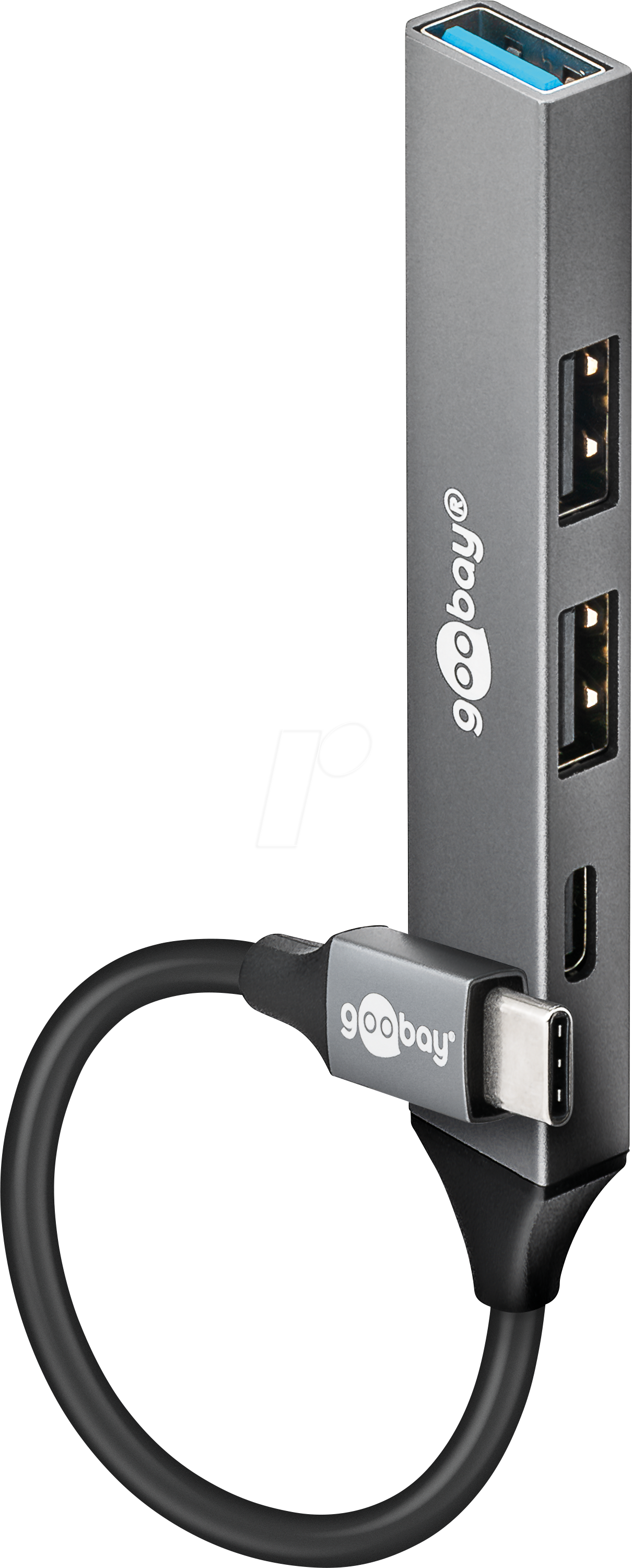 GOOBAY 74459 - USB 3.0, 4 Port USB-C Hub, 3x USB-A, 1x USB-C