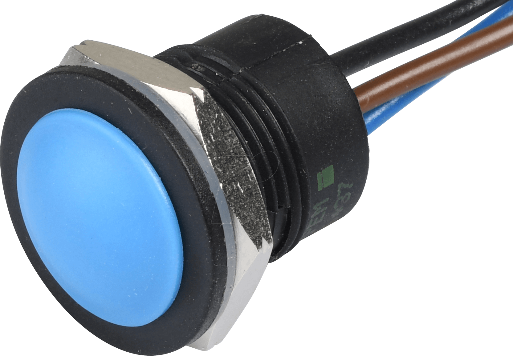 IA16 NCNO BL - Drucktaster IA 16 mm - flaches Profil, NO / NC, bl
