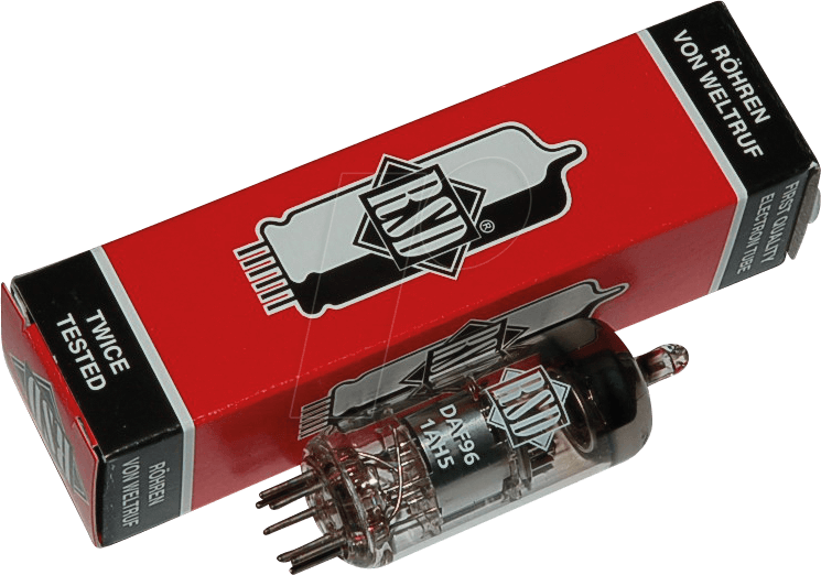 TUBE DAF96 - Elektronenröhre, Mehrfachröhre, Miniatur, 7-pol