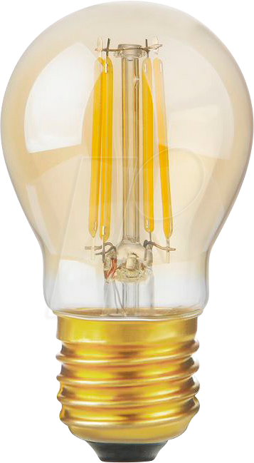 SCHI LT277247005 - LED-Lampe E27, 4,7 W, 470 lm, 2200 K, Gold, Filament, dimmbar