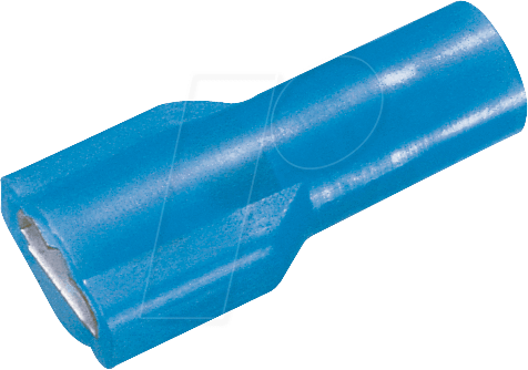 Thumbnail - IFSH-B-4,75 - Flachsteckerhülse-vollisoliert, Breite:4,75mm,blau