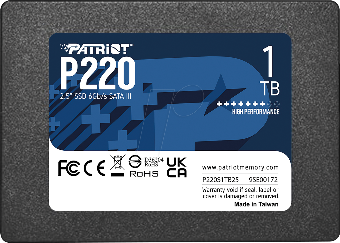 P220S1TB25 - Patriot P220 2,5'' SSD, 1 TB