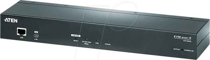 ATEN KN1000A - Einzelport KVM over IP Switch, PDU, VGA, RS-232