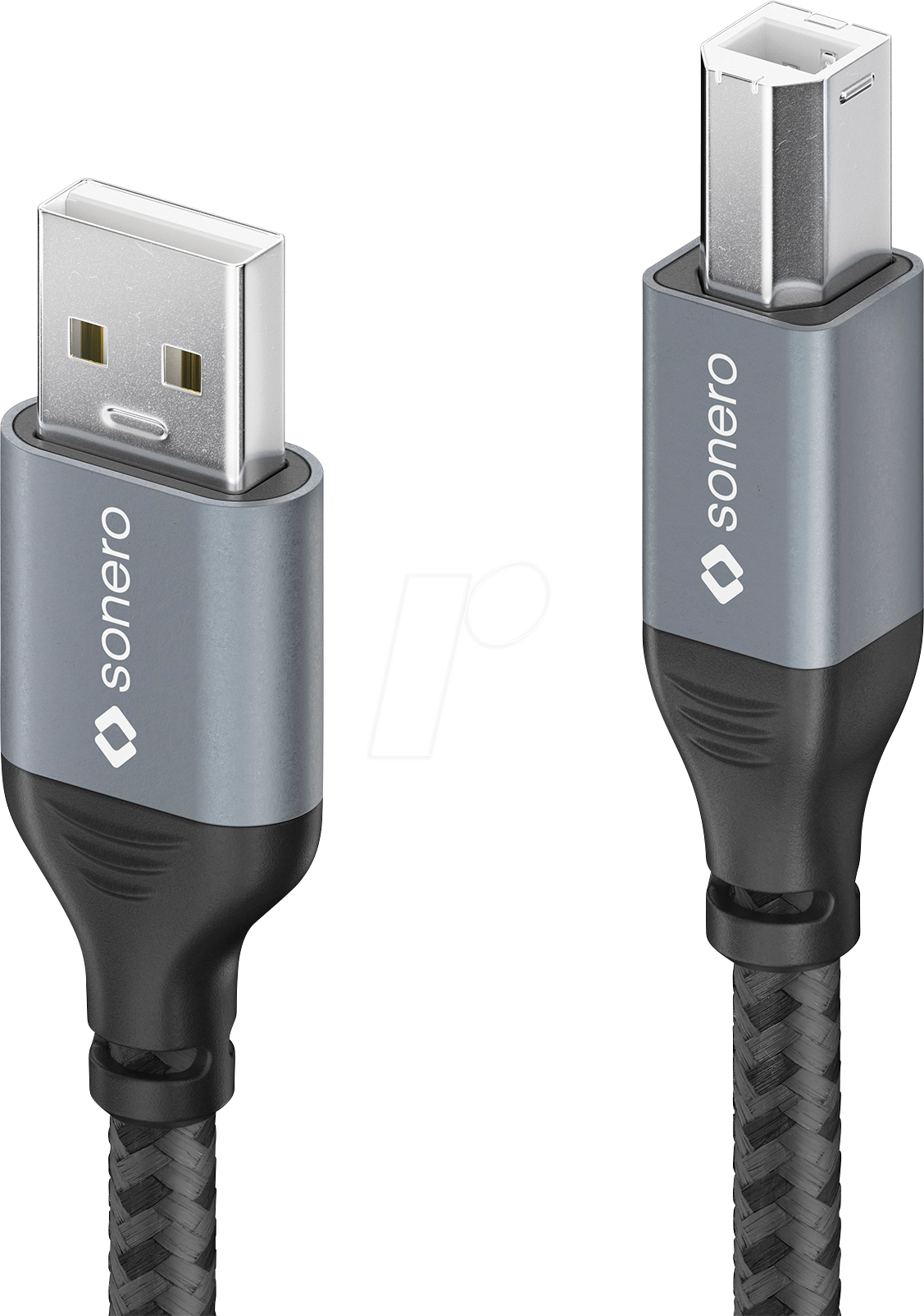 SON SPC-U010-020 - USB 2.0 Kabel, A Stecker auf B Stecker, Textil, 2,0 m